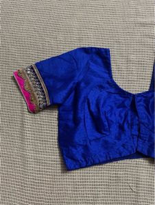 Royal Blue Embellished Blouse