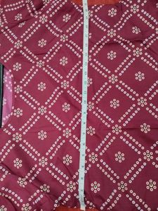 Elegant Maroon Printed Kurti (CU)