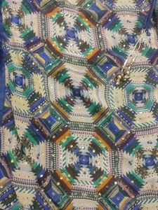 Elegant Navy Blue Printed Kurti