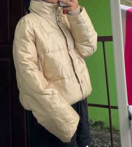 Beige Puffer Jacket