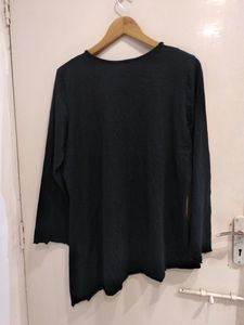 Beautiful Black Over Size Long Sleeve Top