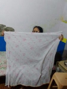 Vintage Floral Print Shawl