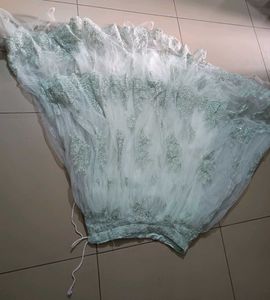 Mint Green Embroidered Lehenga