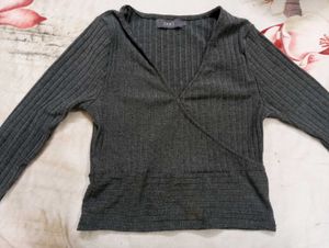 Grey Casual Top