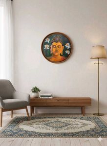 Buddha painting realistic work acrylic