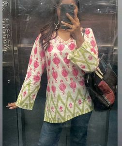 Multi Ikat Short Kurti