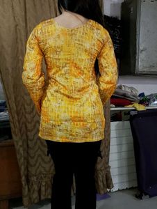 Yellow Patterned Tunic