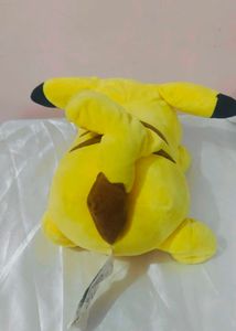 Cute Lying Pikachu Plush Toy – Soft Pokemon Sleepi