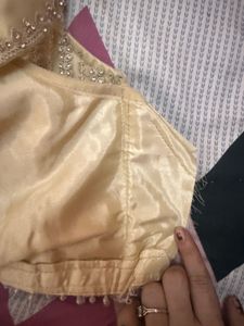Embellished Beige Blouse partywear