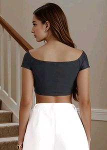 Stylish Black Crop Top
