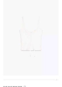 Zara Cut Out Bow Top