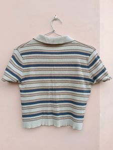 Koren ribbed cardigan top
