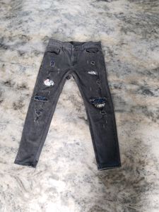 Denim Charcoal Jeans ...✨