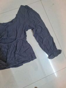 Striped Blouse Top