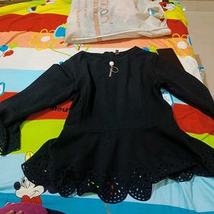 Black Pemplum Top