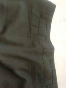 Dark Brown Flare Leg Trousers