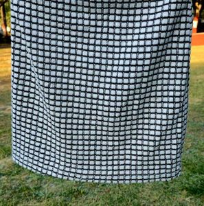 Black &amp; White Checked Women’s Mini Skirt