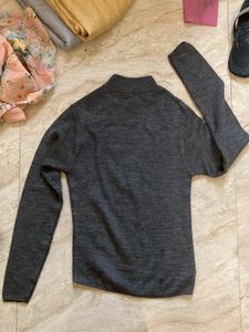 Grey Turtleneck Sweater