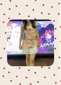Vintage Ruffle Mini Dress