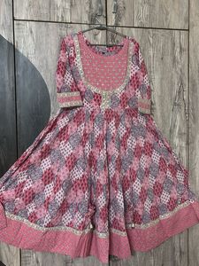 Pink Anarkali Kurti