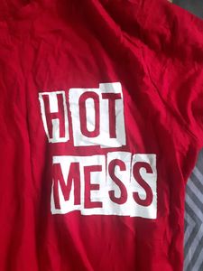 Red Crop Tee