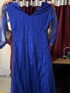 Blue Embroidered Kurta Set