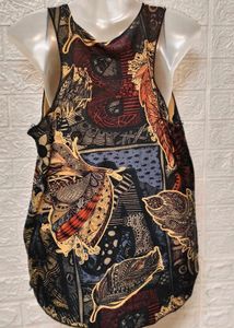 Tops For Rs. 99 Only Brown Printed Tip