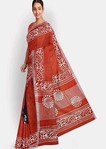 Elegant Batik Print Saree