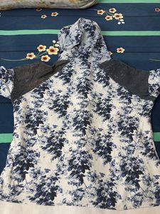 Floral Print Hoodie