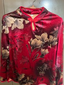 Velvet Chinese Style Top