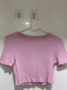 Cute pink crop top