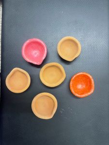 Set Of 6 Beautiful Diya’s🪔in Pink,Orange &amp;Natural