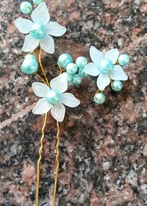 Floral Hair Pins - Set of 4