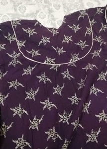 Night Gown With Beautiful Print