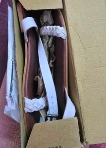 White Braided Sandals