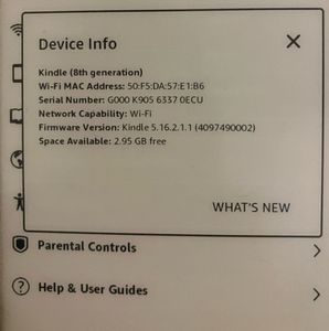 Kindle 8th Generation