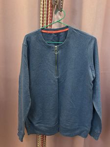 USA Originals Blue Half Zip Pullover