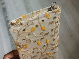 Embroidered Clutch
