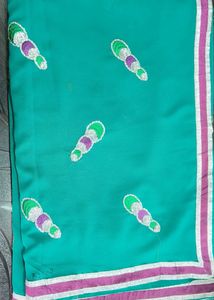 Sea Green saree with blouse
