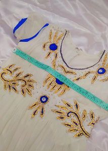 White Flared Party Wear