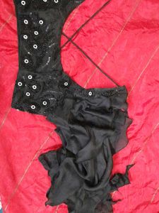 Women Black Embellished Blouse