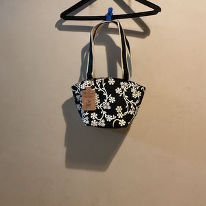 Floral Print Mini Tote Bag