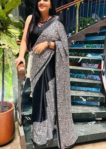 Elegant Animal Print Saree