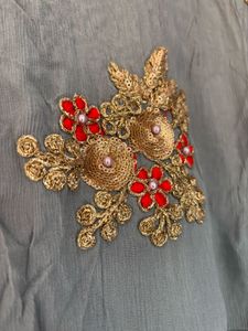Zari And Bead Work Kurta
