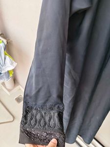 Elegant Black Abaya with hijab