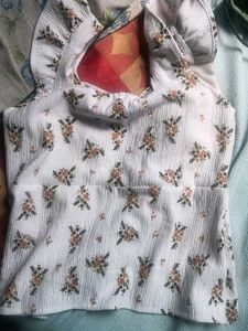 Floral Flutter Sleeve Top