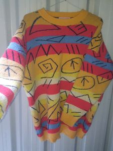 Woollen Blockprint Oversize Unisex Sweater