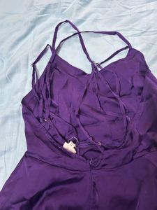 Satin Flare Dress