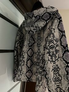 Snakeskin Print Hoodie