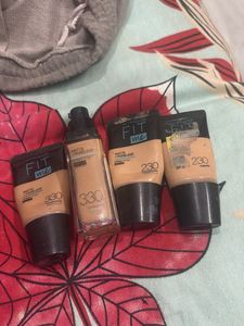 Selling four combo pack of Maybelline Fit Me foun